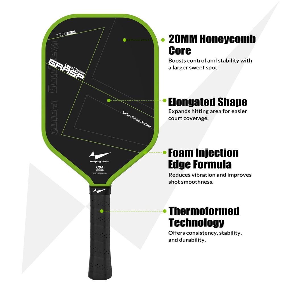 GRASP CONTROL PICKLEBALL PADDLE