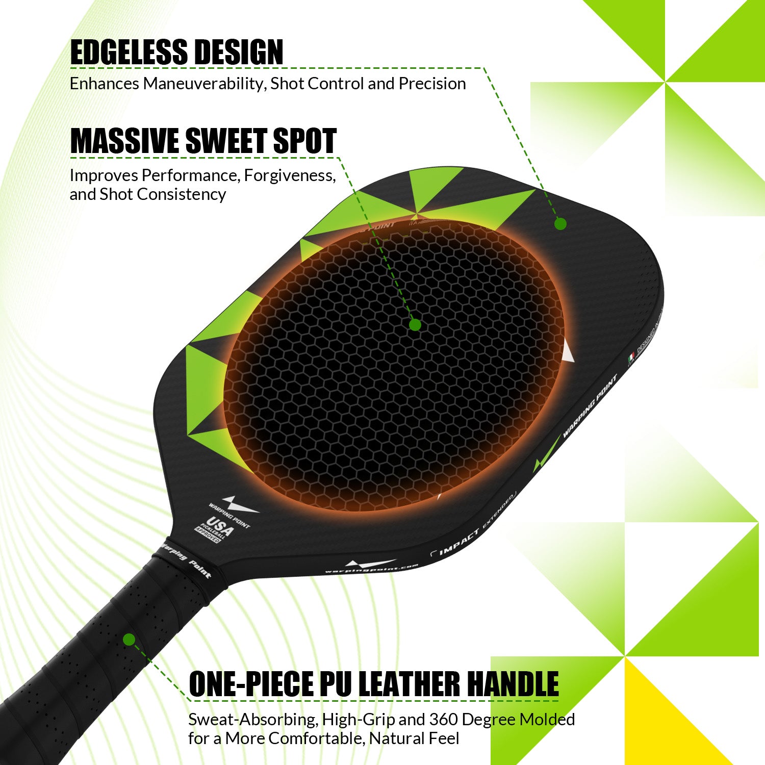 Impact Pickleball Paddle 16mm Built for Control, Durability & Competitive Play